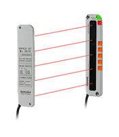 0.1 to 3 Meter (m) Sensing Distance and 25 Millimeter (mm) Optical Axis Pitch Area Sensor (BWPK25-05P)