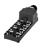 Positive Negative Positive (PNP) Input Logic, 12 to 24 Volt (V) Direct Current (DC) Voltage, and 8 Ports Distribution Box (PT8-P3DP5K)