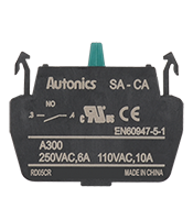 110 Volt (V) 'Alternating Current (AC) Voltage at 10 Ampere (A) Current Singular Contact Block (SA-CA)