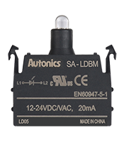 12 to 30 Volt (V) Light Emitting Diode (LED) Block Alternating Current (AC) Voltage Blue Stackable Contact Block (SA-LDBM)