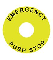 D80 x d25 Large Electric Switch Nameplate (SA-NL)