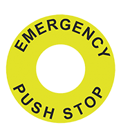 D60 x d25 Small Electric Switch Nameplate (SA-NS)