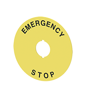 Name plate (Diameter 90, STOP) Safety Switch (SF2ER-B)