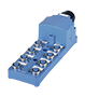 Positive Negative Positive (PNP) Input Logic, 12 to 24 Volt (V) Direct Current (DC) Voltage, and 8 Ports Distribution Box (PT8-P3DP5)
