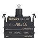 110 to 240 Volt (V) Light Emitting Diode (LED) Block Alternating Current (AC) Voltage White Modular Contact Block (SA-LAM)