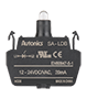 12 to 30 Volt (V) Light Emitting Diode (LED) Block Alternating Current (AC) Voltage Blue Contact Block (SA-LDB)